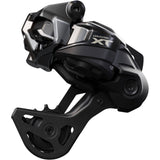 Shimano Deore XT RD-M8250 Di2 wireless 12-speed mountain bike rear derailleur with GS HYPERGLIDE for smooth gear shifting.