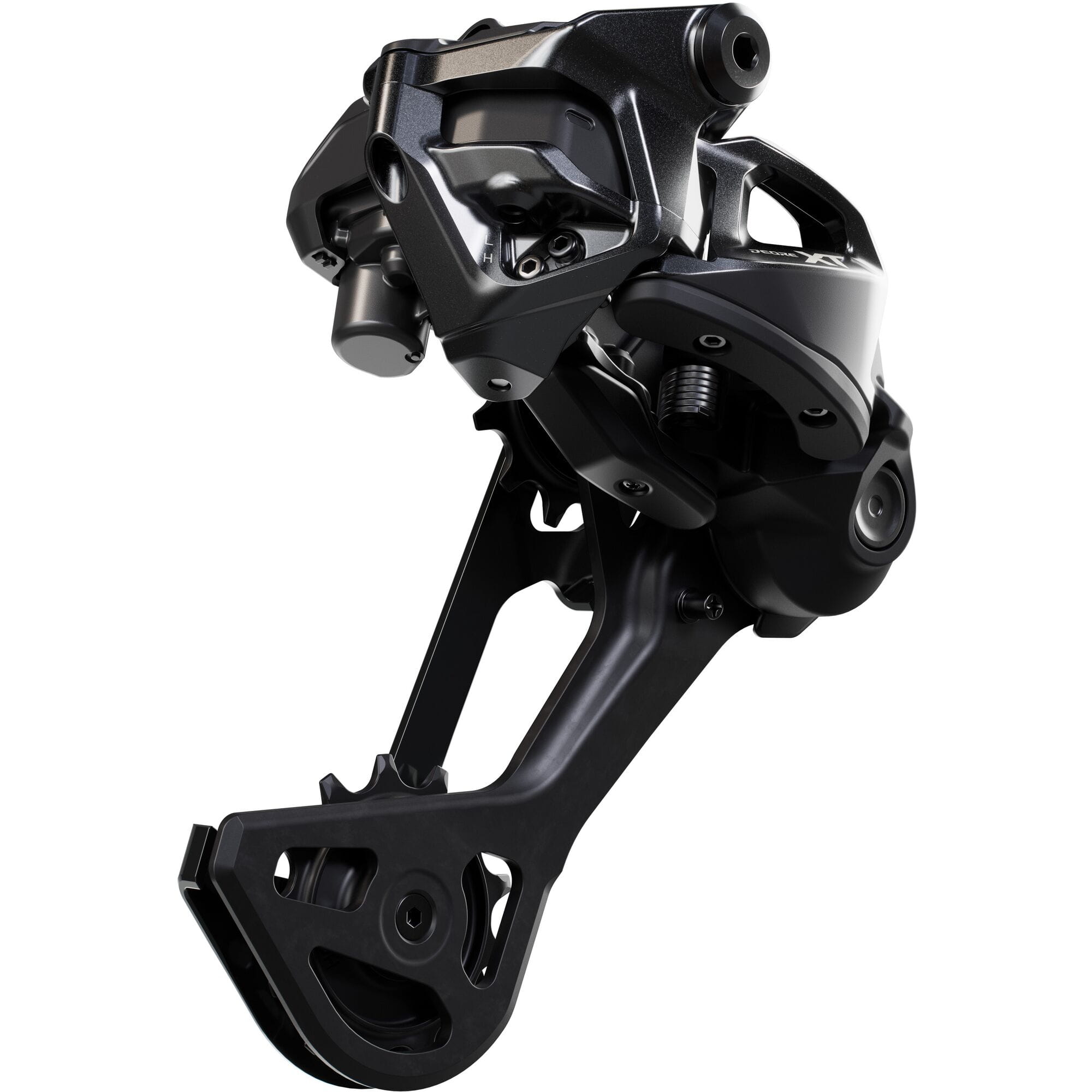 Shimano Deore XT RD-M8260 Di2 STEPS wired 11-speed LINKGLIDE SGS long cage rear derailleur for mountain bike components.