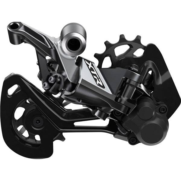 Shimano XTR RD-M9100 12-speed MTB rear derailleur with Shadow Plus technology, black component for mountain bike gearing