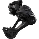 Shimano GRX RD-RX717 Di2 wireless 12-speed rear derailleur with long cage, shadow finish, designed for gravel bike components.