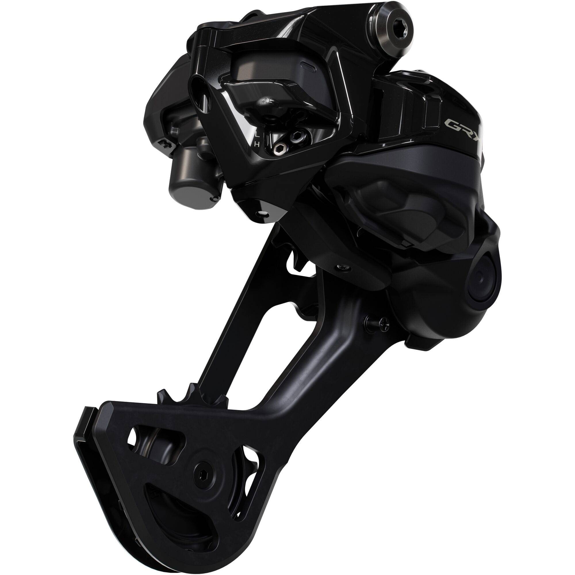 Shimano GRX RD-RX827 Di2 12-speed rear derailleur with Shadow ES design for 51T cassette, bike components for gravel cycling.