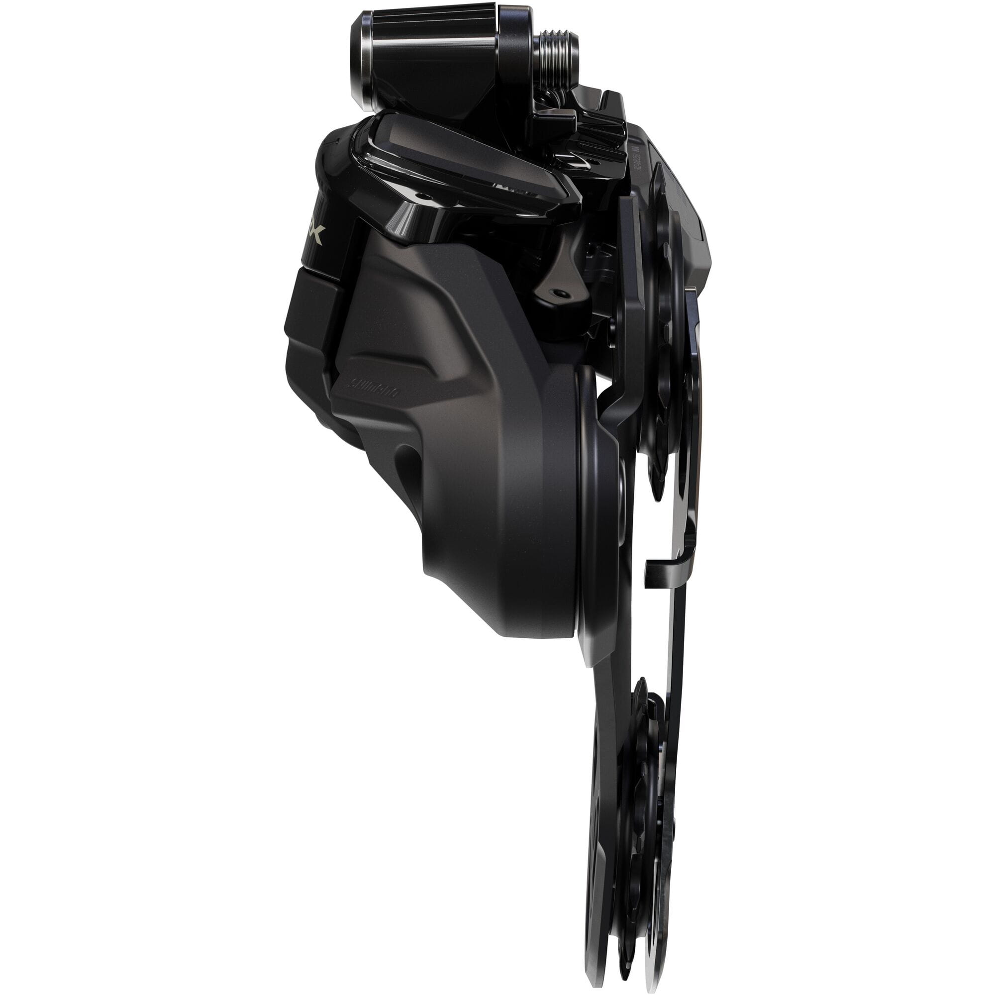 Shimano GRX RD-RX827 Di2 12-speed rear derailleur for gravel bikes, compatible with 51T cassette, showcasing Shimano component design