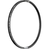 DT Swiss E 593 MTB rim with Presta valve holes, tubeless compatible, enduro-ready, lightweight alloy mountain bike rim.