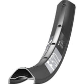 Black DT Swiss F 572 SBWT disc-specific Presta-drilled MTB rim for 27.5 and 29-inch mountain bikes, showing drilled holes and rim profile.
