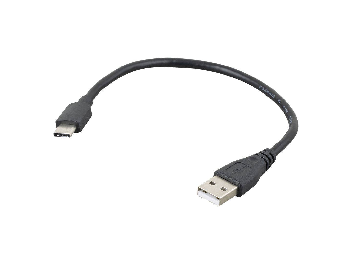 Bontrager USB Type-C charging cable for bike lights, 230mm black durable cord for reliable power connection.