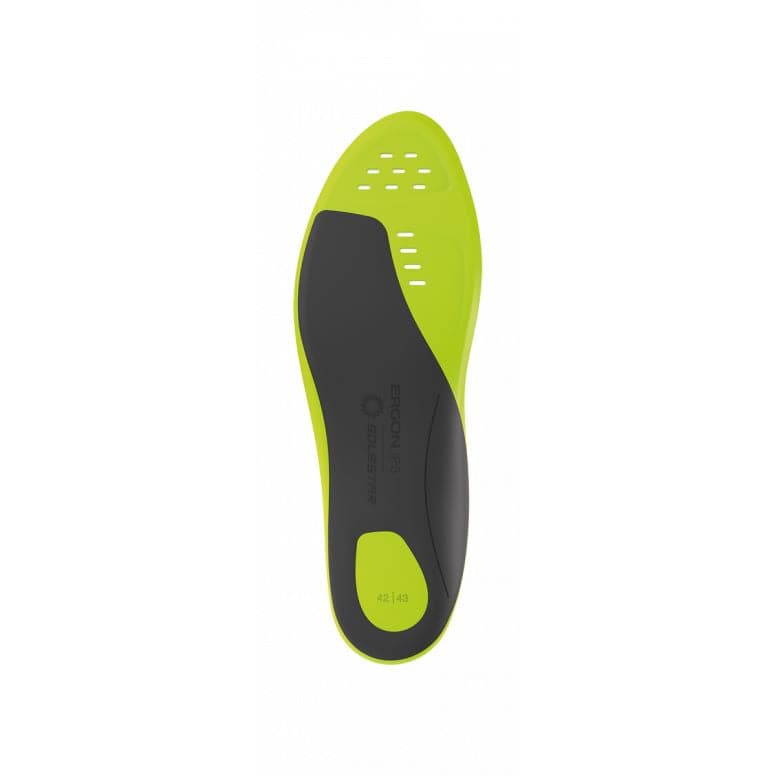 Ergon IP3 Solestar cycling insoles for improved power transfer, shown with spares and accessories for cycling footwear.