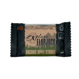 TORQ Explore Flapjack Black Forest organic vegan energy snack in packaging, ideal for outdoor activities and on-the-go nutrition