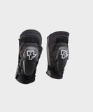 Race Face Roam Knee Guard 2021 with D30 impact protection for mountain biking, showing padded knee coverage with adjustable straps.