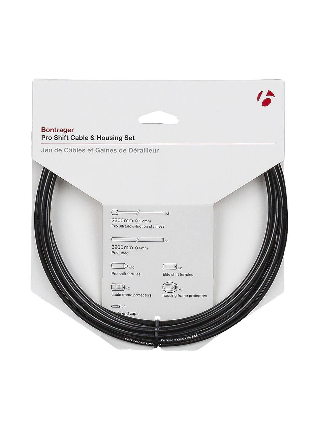 Bontrager Pro Shift Cable & Housing Set Black One size | Swinnerton Cycles