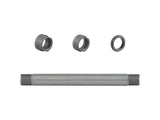 Bontrager DC-3248 rear hub axle kit in silver, 148mm old size, for bike rear hub replacement, showing the axle and components.