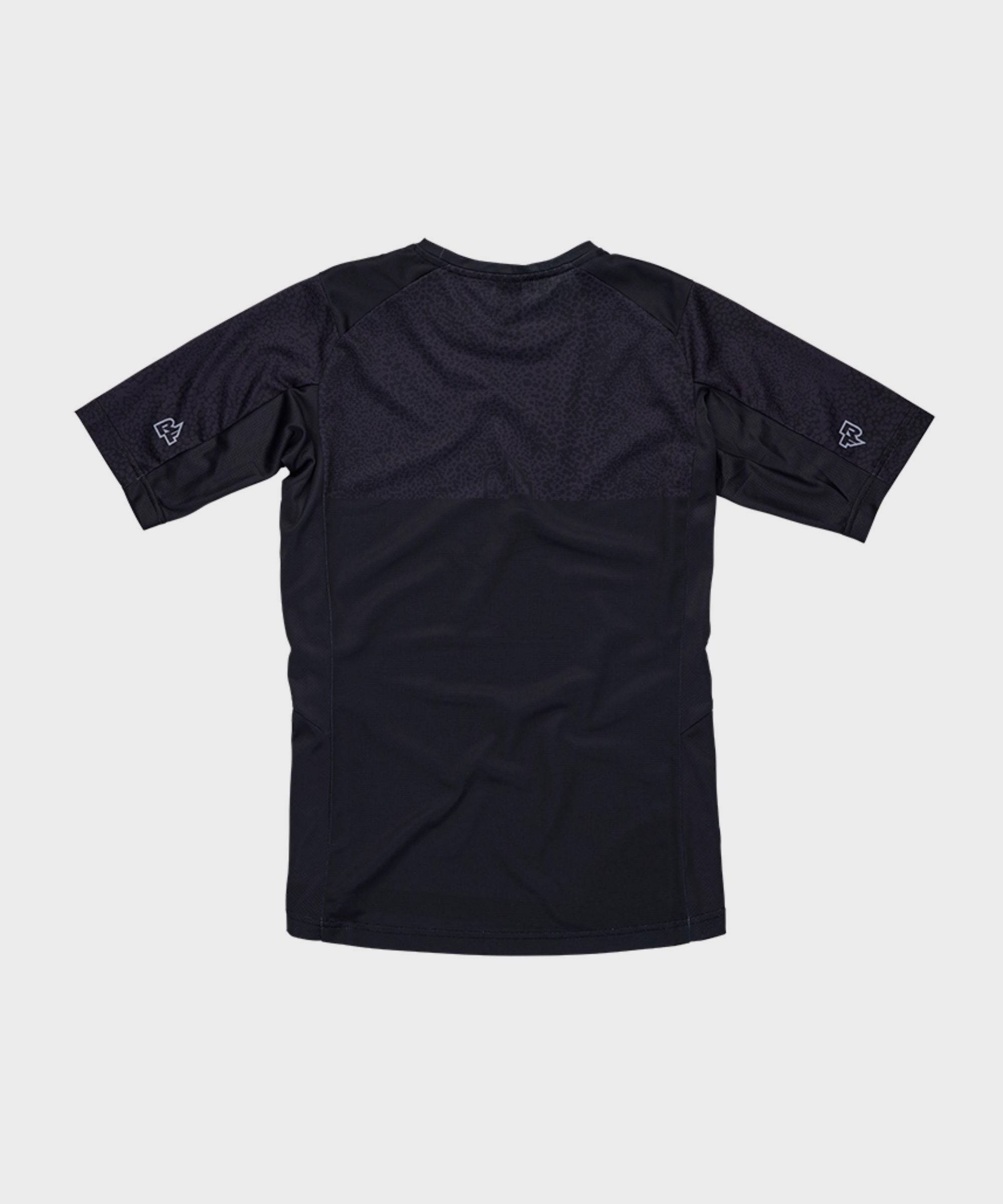 Race Face Indy women's short sleeve MTB jersey showing breathable fabric and vibrant cycling top design.
