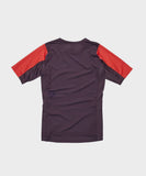 Race Face Indy women's short sleeve MTB jersey showing breathable fabric and cycling top design for mountain biking.
