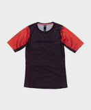 Race Face Indy women's short sleeve MTB cycling jersey, breathable and lightweight, designed for mountain biking comfort.