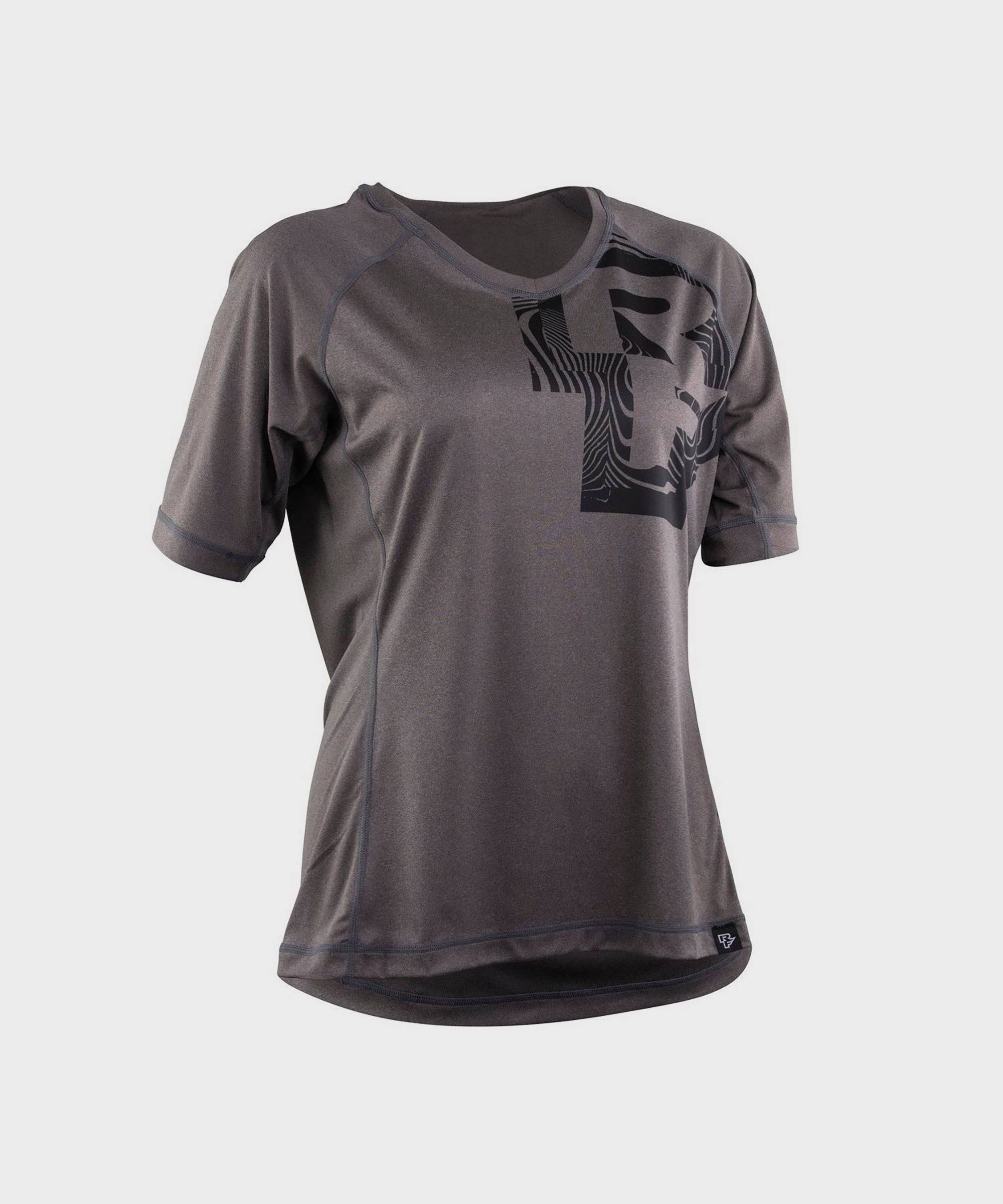Race Face Nimby Women’s lightweight breathable MTB cycling jersey, designed for comfortable mountain biking apparel.