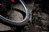 Silver DT Swiss FR 541 SBWT 27.5-inch disc brake rim with 32 holes and Presta valve, suitable for mountain biking components.