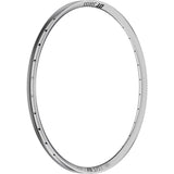 DT Swiss FR 571 SBWT 27.5-inch disc-specific silver rim with 32 holes and Presta valve for mountain bike components.