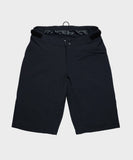 Race Face Indy Women's Mountain Bike Shorts with adjustable waist and zippered pockets, designed for cycling comfort.