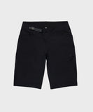 Race Face Traverse unisex mountain bike shorts showing adjustable waist, multiple pockets, and durable fabric for outdoor riding.