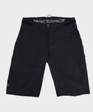 Race Face Indy Women's All-Mountain Shorts with venting and adjustable waistband, designed for active cycling and outdoor wear.