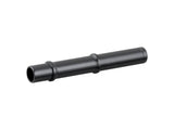 Bontrager Ratchet EXP 142mm rear axle for road disc brake hubs in black, showcasing a close-up of the component.