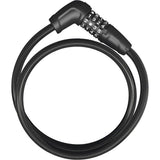ABUS 5410C/85 BK Numerino plastic-coated bike security cable with lock for bicycle security and accessories.