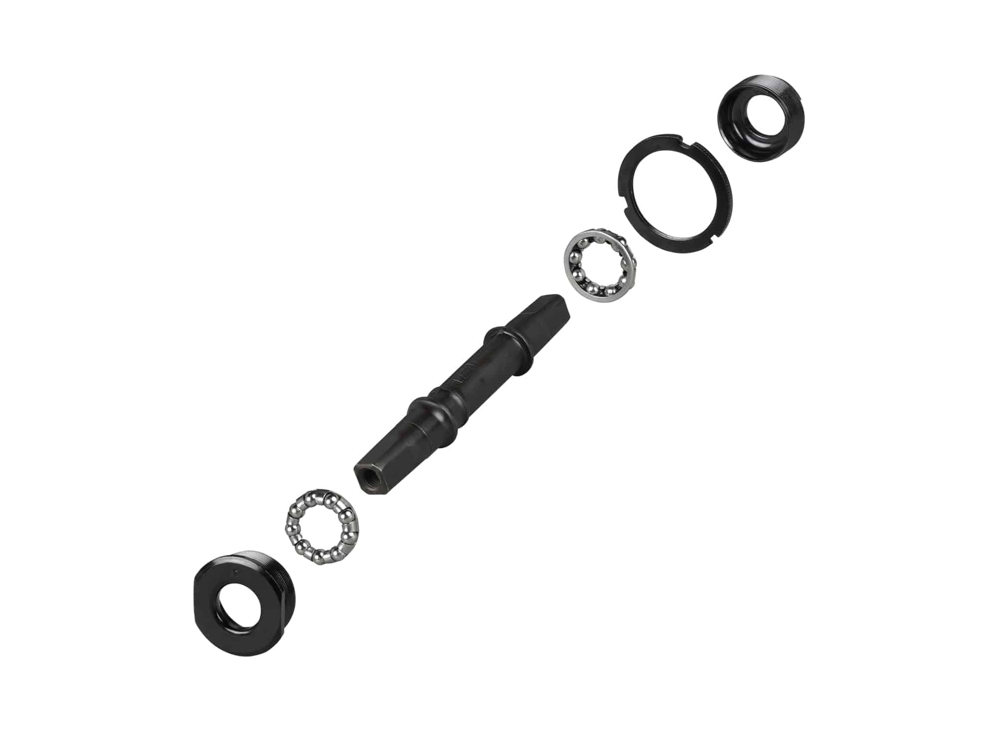 Trek Roscoe kids' bike bottom bracket, 73mm x 131mm, black loose-ball component for mountain bikes.