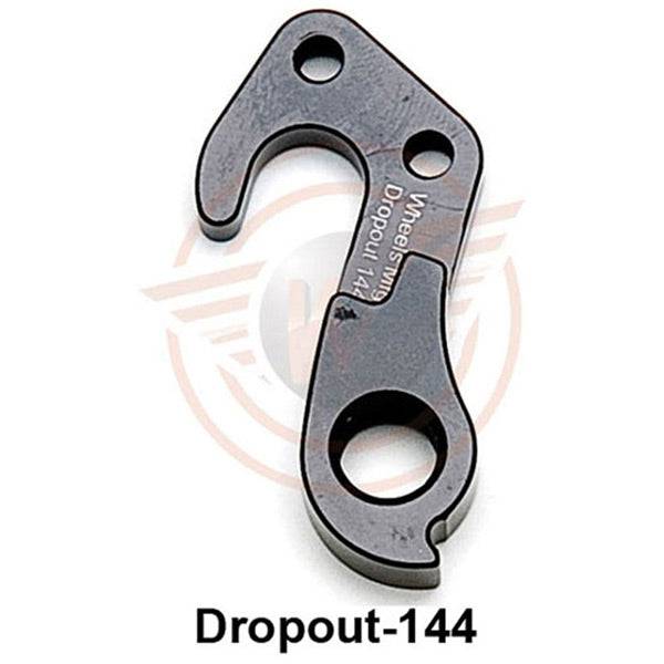 Wheels Manufacturing replaceable derailleur hanger dropout for bikes, CNC machined component for precise gear alignment.