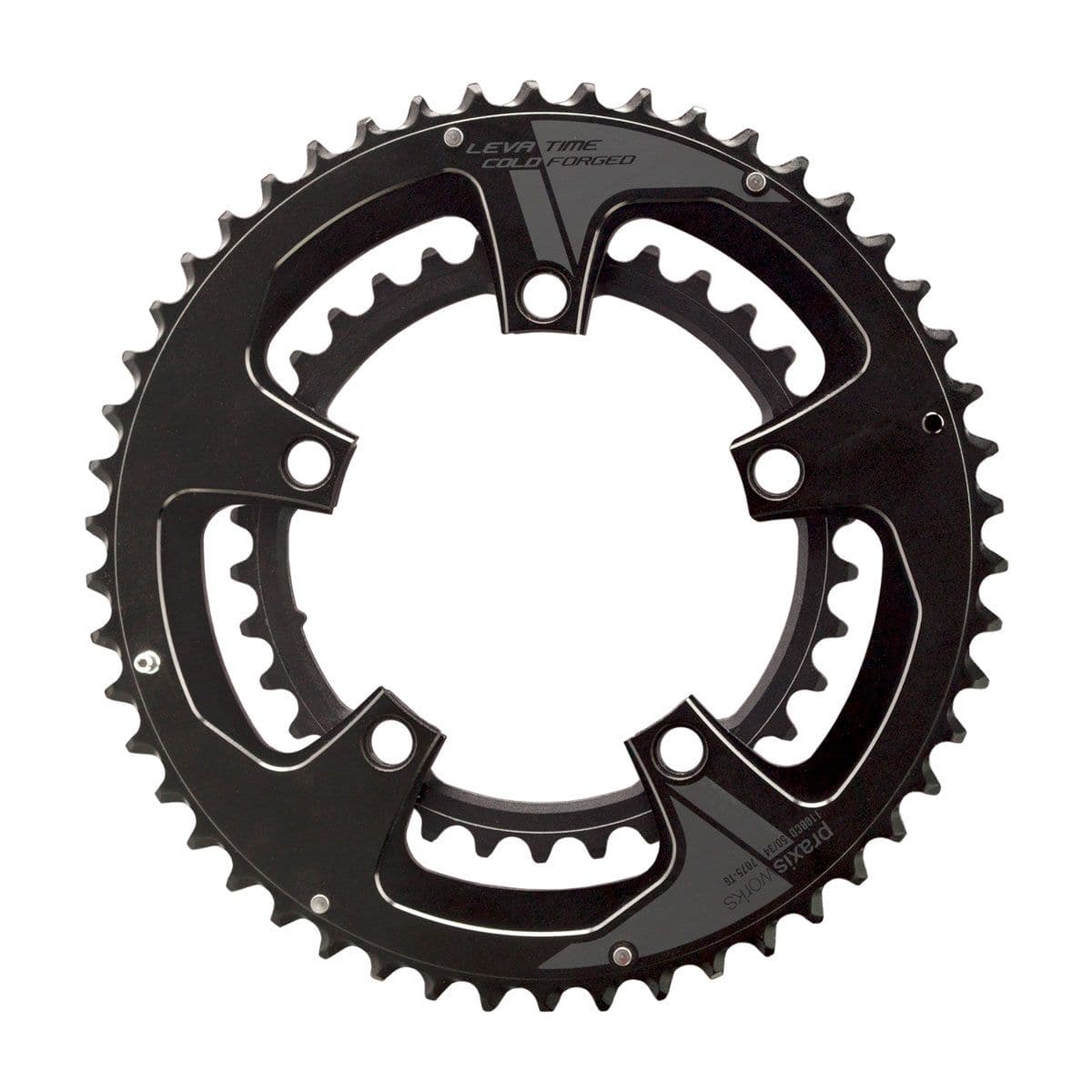 Praxis Works CR 110 BCD Aero TT chainrings 52/36 with LevaTime shifting technology for high-performance cycling components