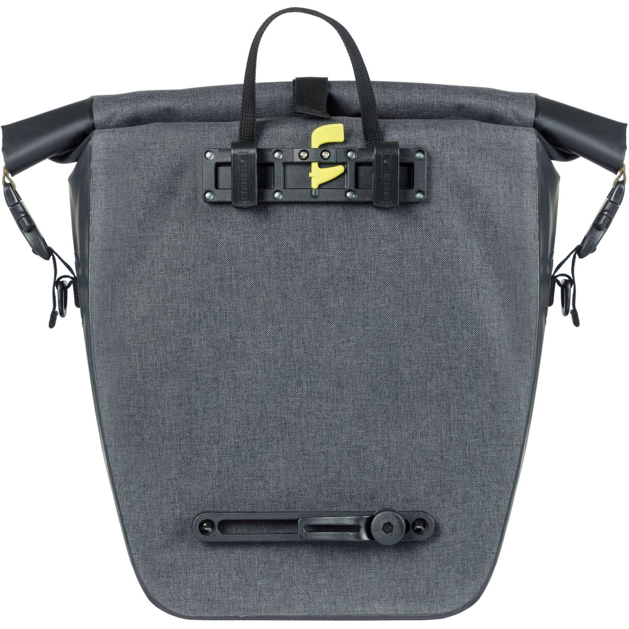 Basil Panniers & Bags - Navigator Storm L single pannier bag 25-31L black | Swinnerton Cycles