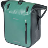 Basil Rivo M Waterproof Bike Bag with MIK hooks and shoulder strap, designed for bike accessories and outdoor cycling.