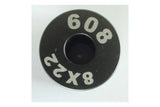 Enduro Bearings 608 bearing inner guide for EB8420 press, black color, component part used in bicycle wheel assemblies.