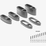 Profile Design A3A Low Riser Kit for Wing20C+ and Wing Ultimate aerobars, includes 5mm, 10mm, and 20mm spacers for bike handlebar adjustment