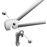 M Part gear hanger for bikes, durable replacement component suitable for various bike brands, shown in close-up view.