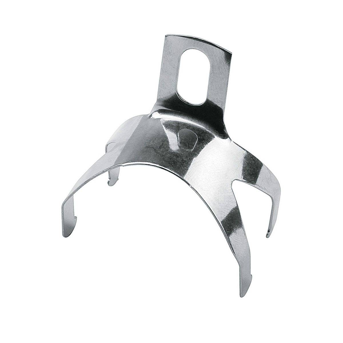 SKS Sliding Bridge P45 adjustable bike mount accessory attached to chromoplastic mudguards, designed for secure bike setup.