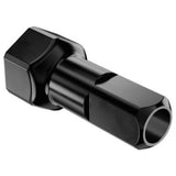 Box of 100 black DT Swiss 2.0mm x 13mm Prolock Pro Head flat hex alloy nipples for bicycle wheel components.