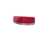 Trek Diamant Solo E-bike rear light in silver mounted on 50mm rear rack, accessory for enhanced visibility and safety.