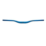 Race Face Atlas mountain bike handlebar with 35mm rise, blue, 35mm diameter, designed for mountain biking components.