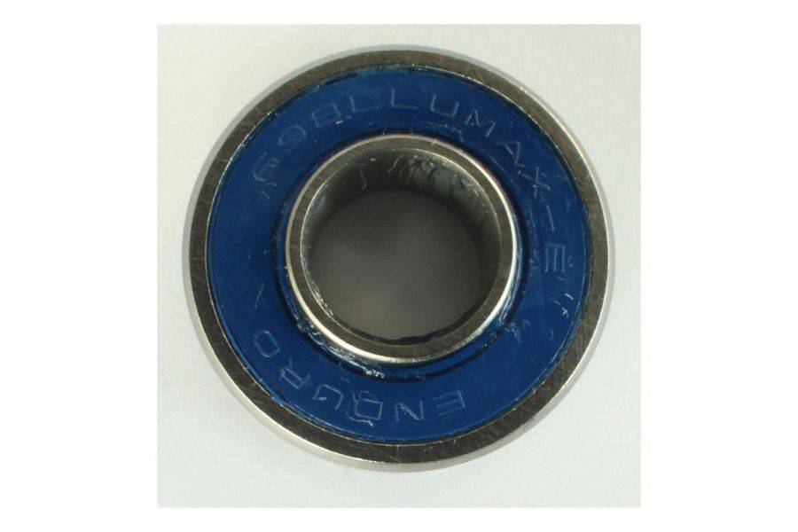 Enduro Bearings 698 LLU ABEC 3 sealed frame pivot bearing showing black and silver metal components with size specifications.