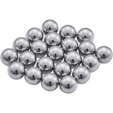 Shimano stainless steel 3/16 inch ball bearings pack of 22 for bike hubs, showing shiny metal components in a sealed package.