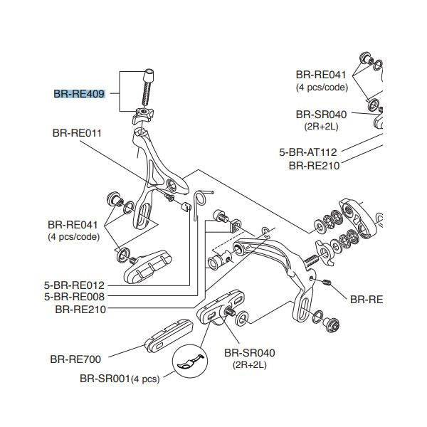 Campagnolo brake cable adjuster component for precise bike brake tuning, showing detailed close-up of the spare part.