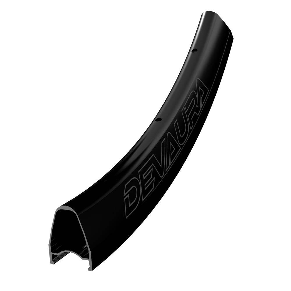 Halo Devaura disc brake 700c aero alloy rims with 24H and 32H drillings, designed for high-performance bike components.