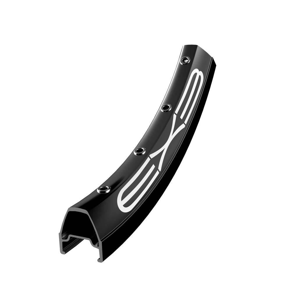Halo Ex-3 20x13/8" road bike rim with semi-aero box section, smooth or CNC sidewall, designed for cycling components.
