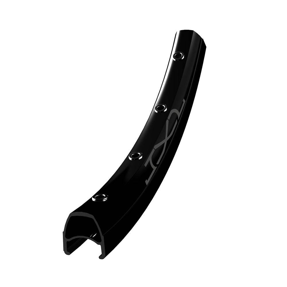 Halo JX-2 20-inch alloy rims with CNC machined brake surface for junior and mini riders, black finish, lightweight cycling components.