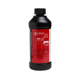 RockShox suspension oil bottle for fork maintenance, 120ml, used in bike suspension systems for smooth, responsive performance.