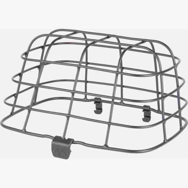 AtranVelo DUO COVER with felt inlay for secure protection of DUO bike basket, shown in a close-up image highlighting the cover and material.