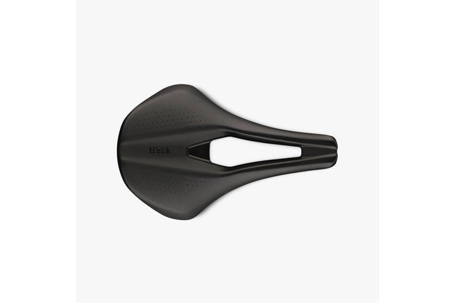 Fizik Tempo Argo R3 endurance road bike saddle with Wingflex technology, showcasing its sleek design and ergonomic profile.