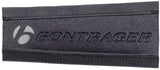 Bontrager black long chainstay protector on bike frame, designed to reduce noise and protect the frame from chain impacts.