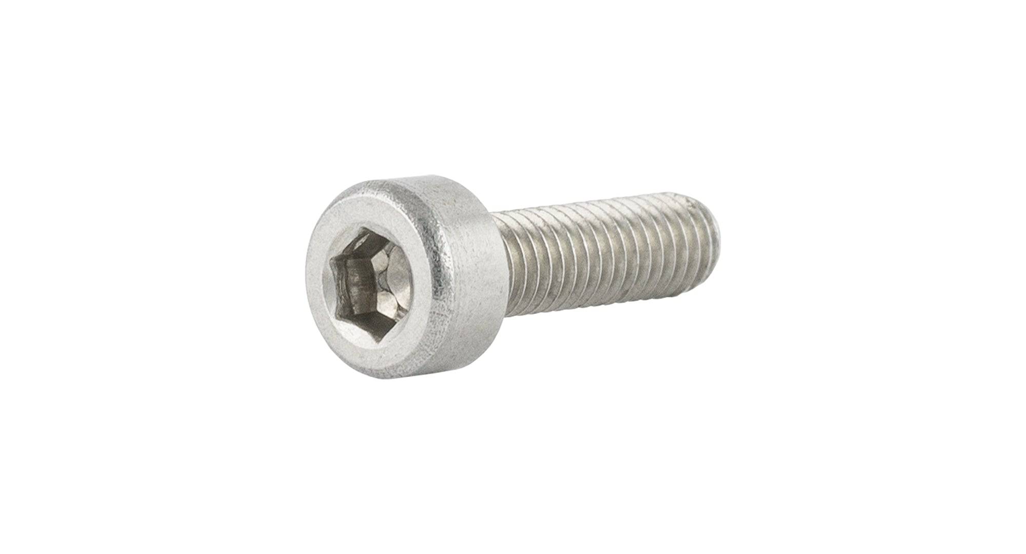 Silver Trek M3x10mm socket head cap screws, bike fasteners, with M3 x 0.5 threading for bike component assembly.
