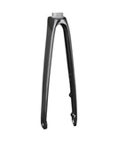 Trek Speed Concept SLR rigid fork for road bikes, showing sleek carbon construction and precise steering features.