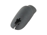Black Trek Chainstay Exit Grommet for Emonda ALR Di2 bike cable management, shown installed on the bicycle frame.